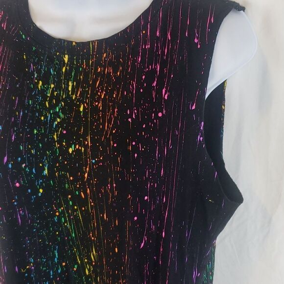 Women's Medium Rainbow Rave Party Festival Top - Picture 4 of 11